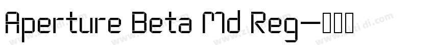 Aperture Beta Md Reg字体转换